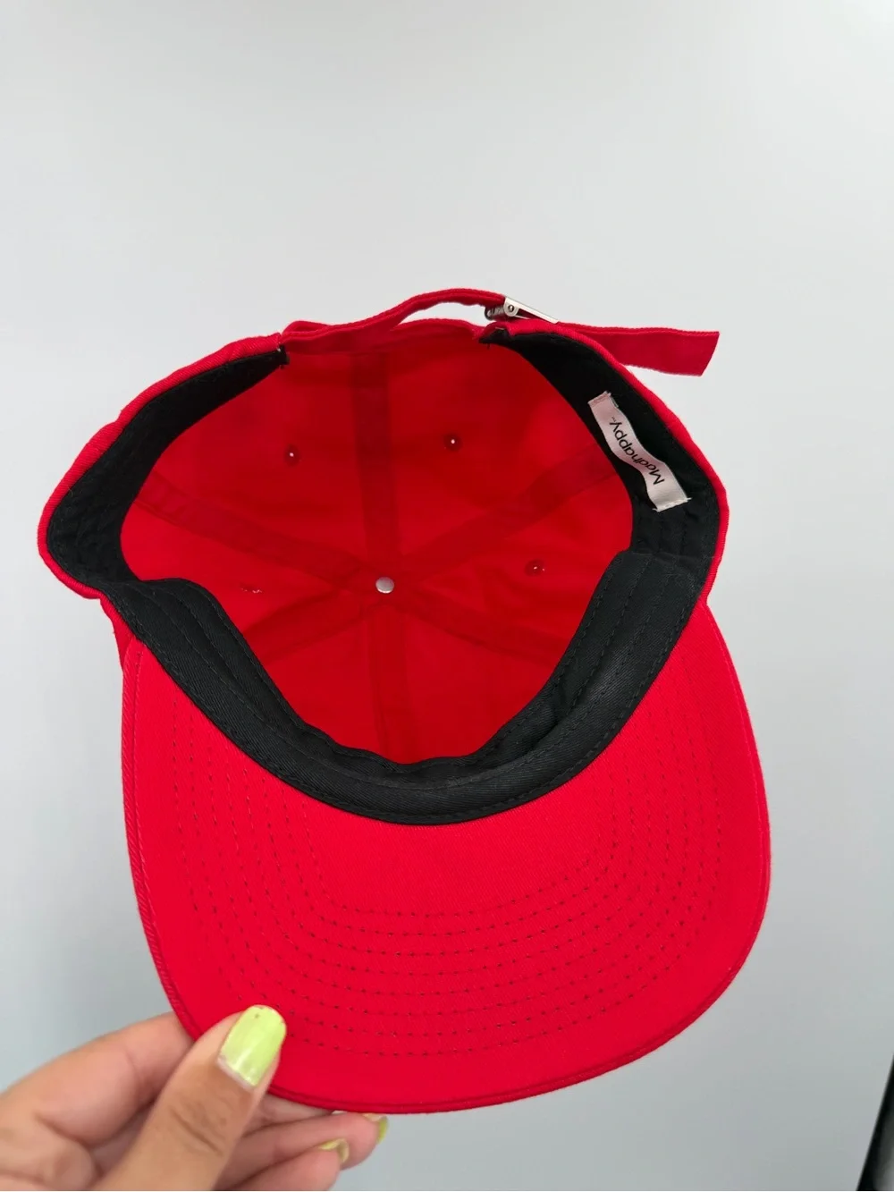 Madhappy Red Logo Baseball Hat One Size Adjustable